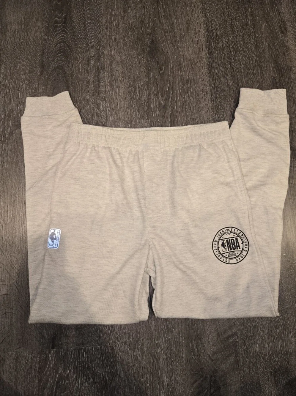 NBA Kids Heather Gray Logo Sweatpants